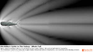 Numerical Schlieren of Sperm Whale at Mach 2