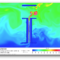 Snapshot of a heated, stratified room simulated in CFD-ACE+